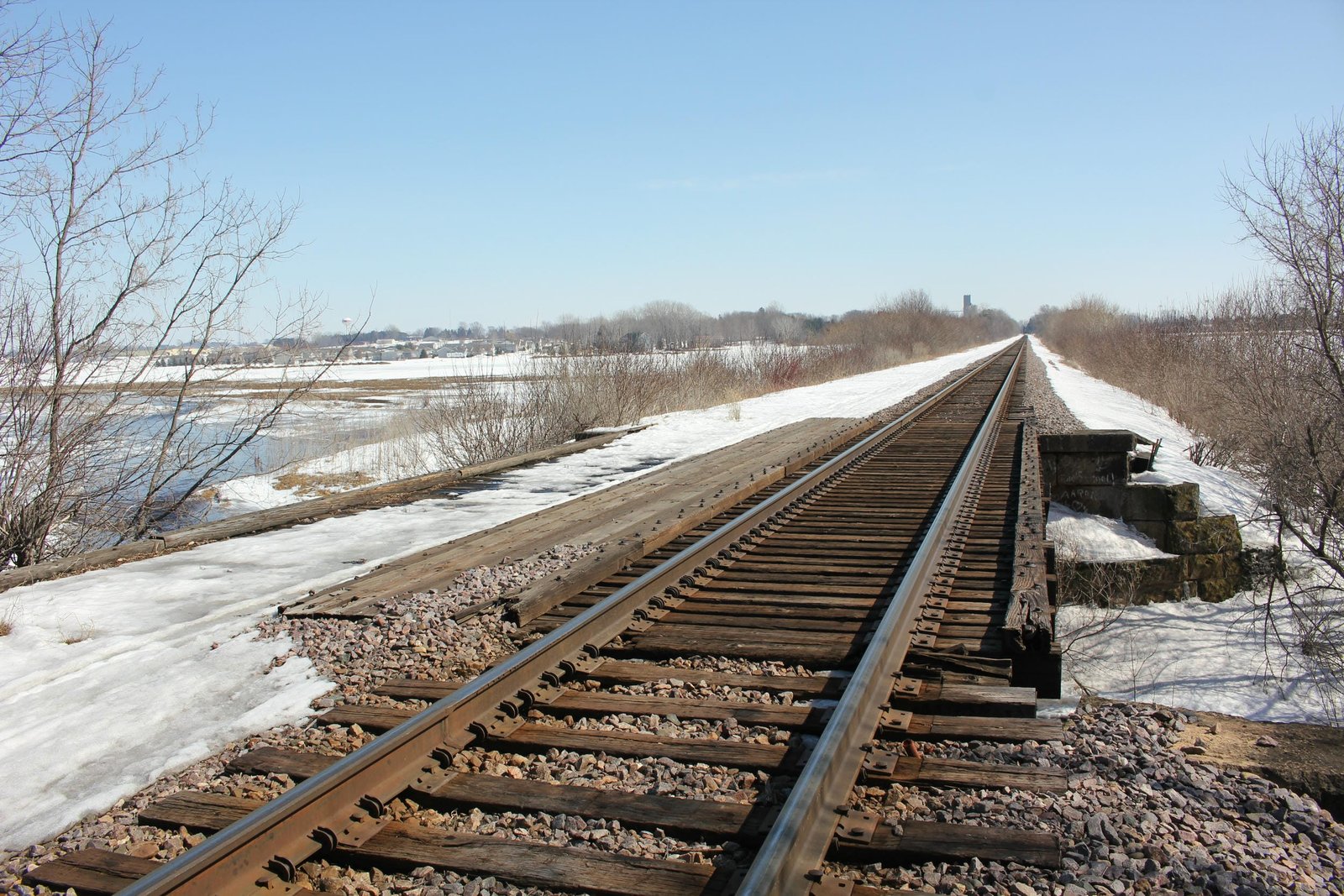 Looking east